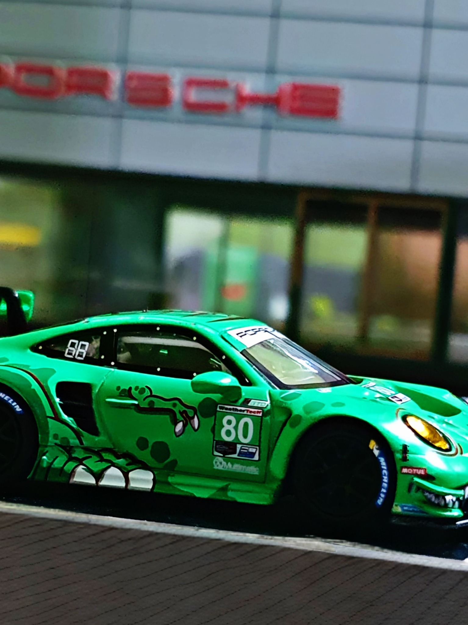 Rexy MINI GT Porsche 911 GT3 R #80 model car restored