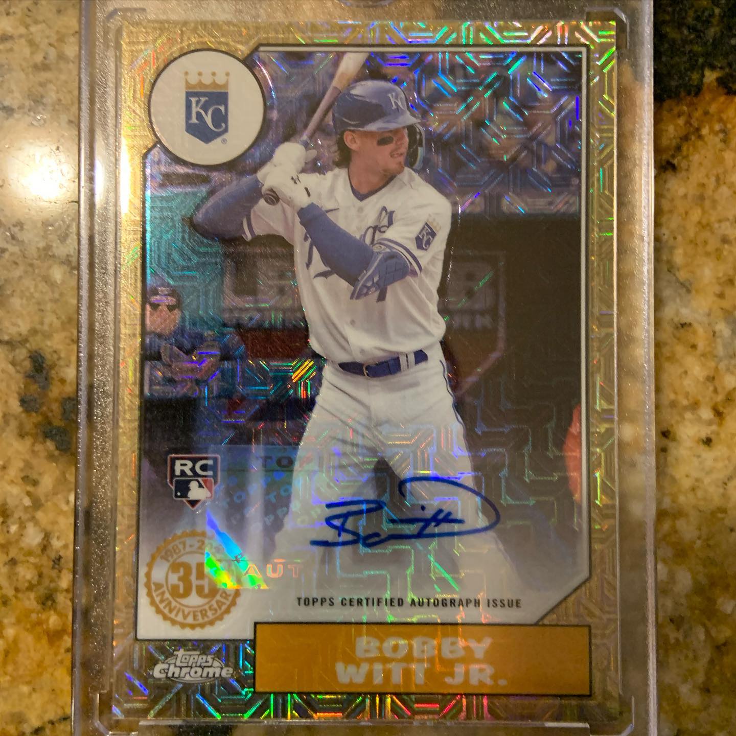 New 2025 Topps Silver Pack Chrome Bobby Witt Jr Autograph!
