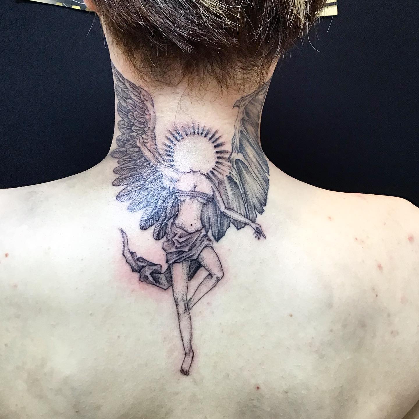 東京新宿Fox GateTattoo - 首下 天使のタトゥー ?by 正彩 6月17日本日 