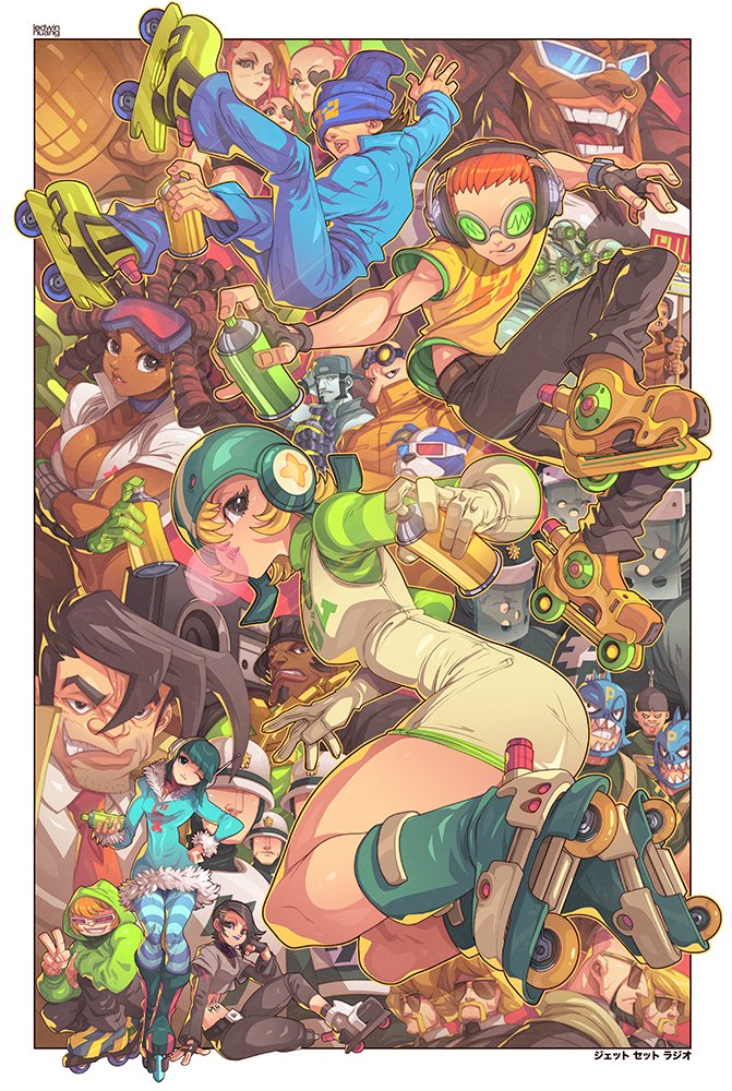 here's a tribute piece to Jet Set Radio. you can snag this print
