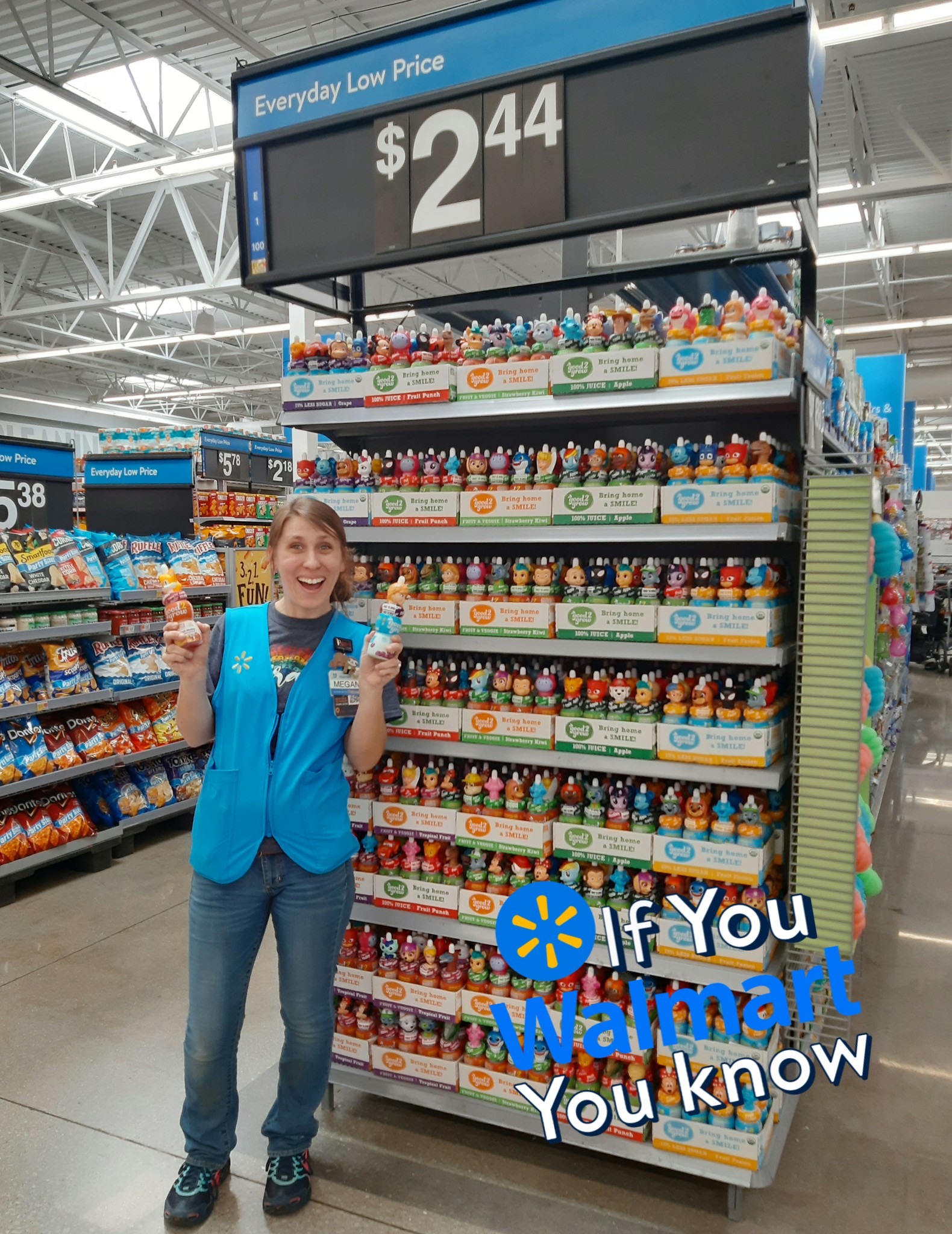 Walmart Nixa - Megan is excited about our to-go Good2Grow juice bottles ...