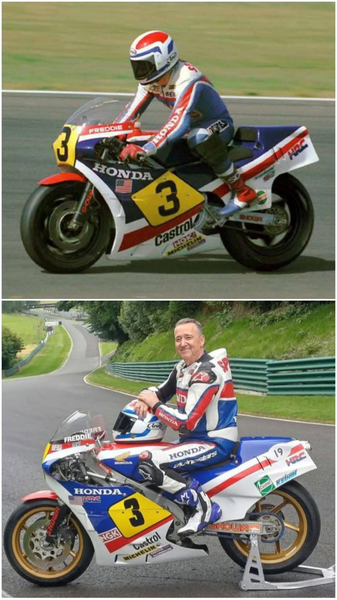 オートバイ・バイク Honda NS500 FREDDIE SPENCER 1983 Freddie Spencer wins 1983 WGP500cc on Honda NS500