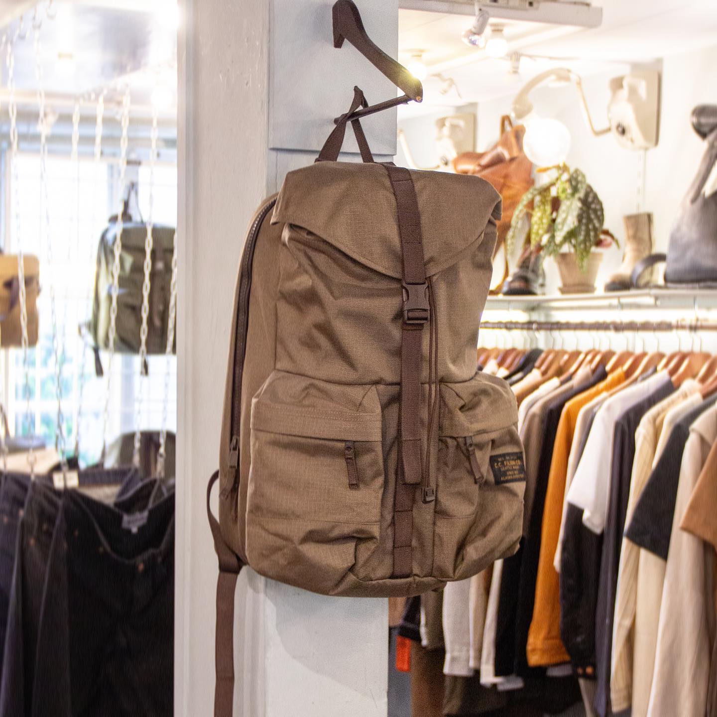 Wardrobe 19 - The Filson Ripstop Nylon Backpack is crafted...