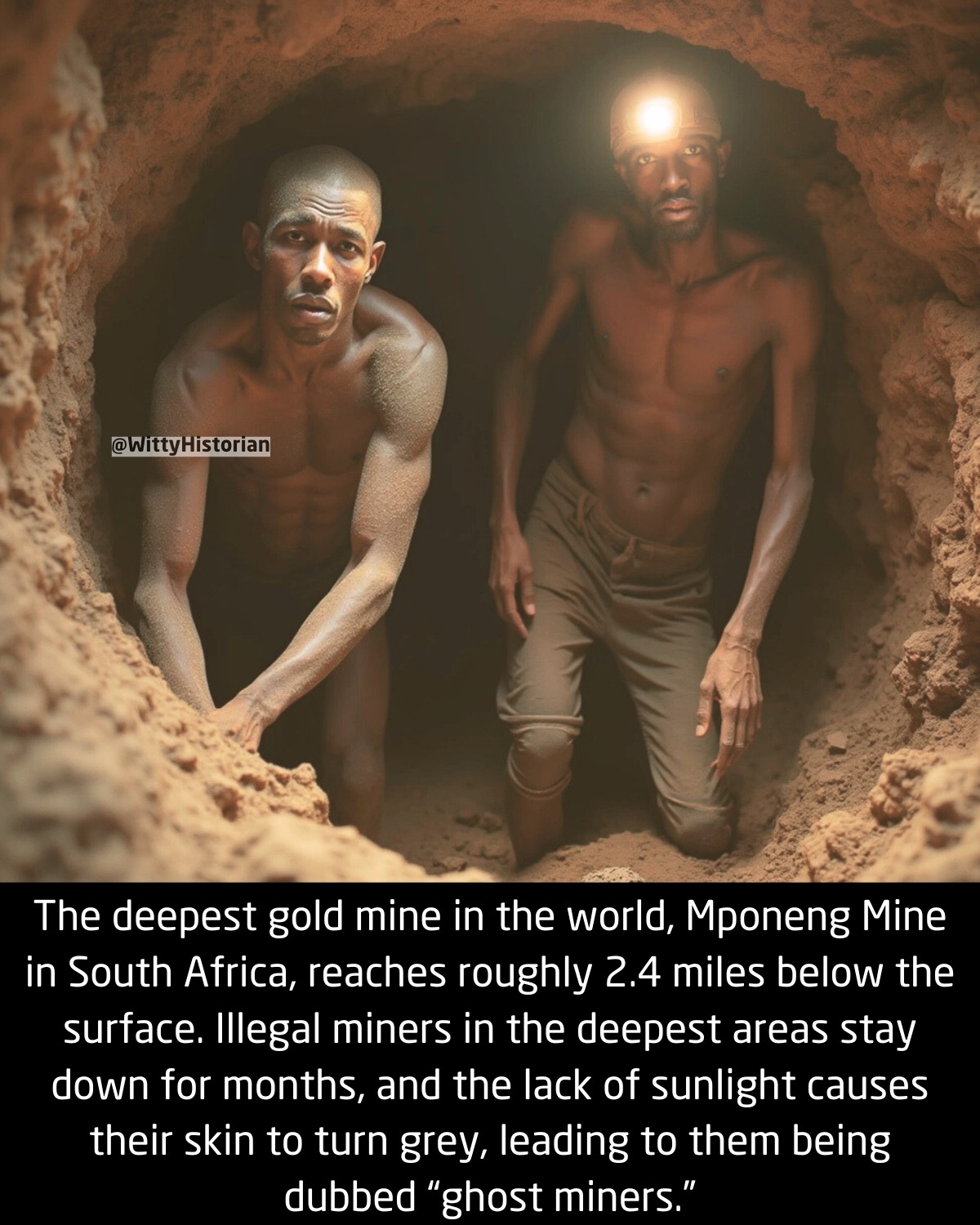 Witty - The Mponeng Mine in South Africa, the deepest gold mine in the ...