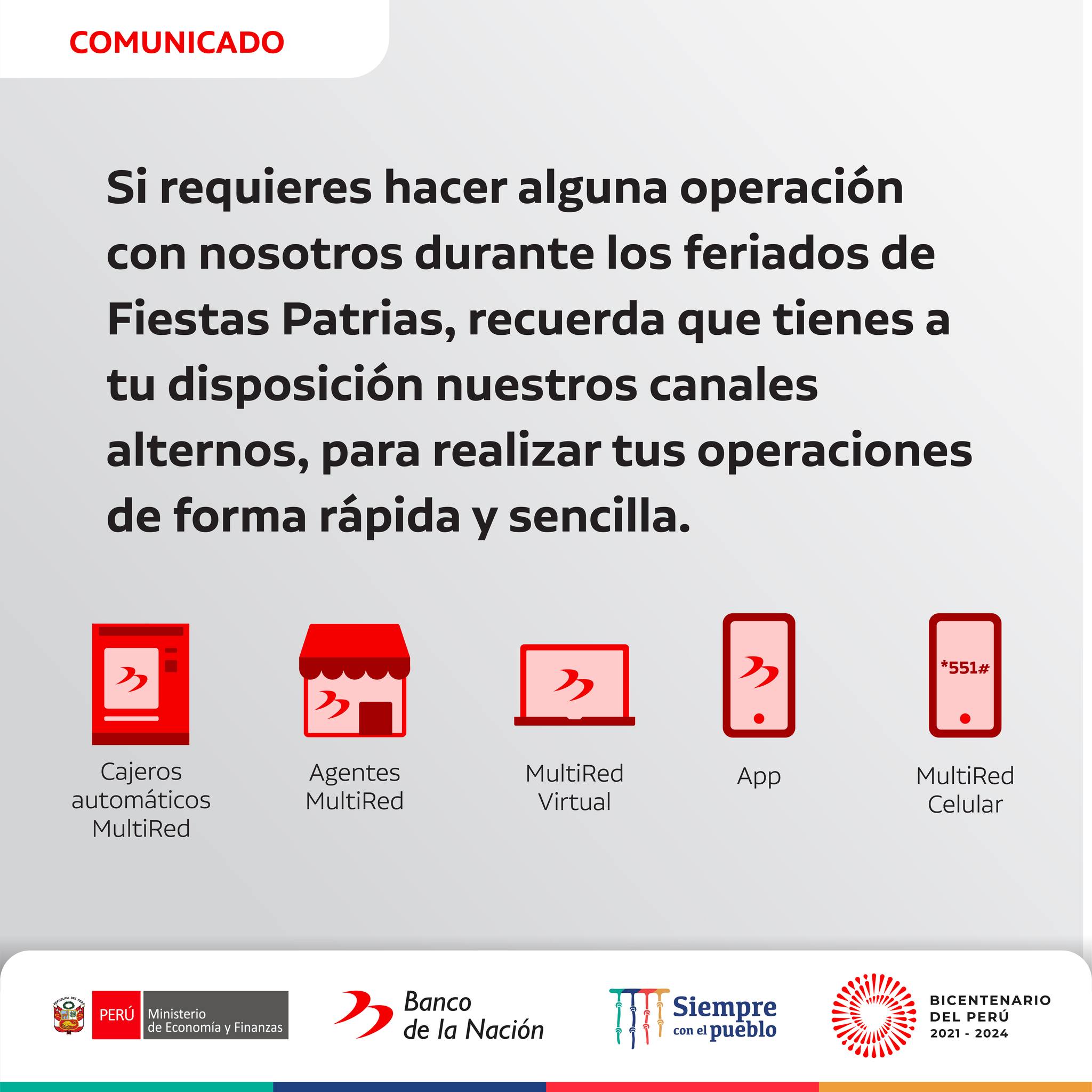 Realiza tus operaciones en donde te... - Banco de la Nación