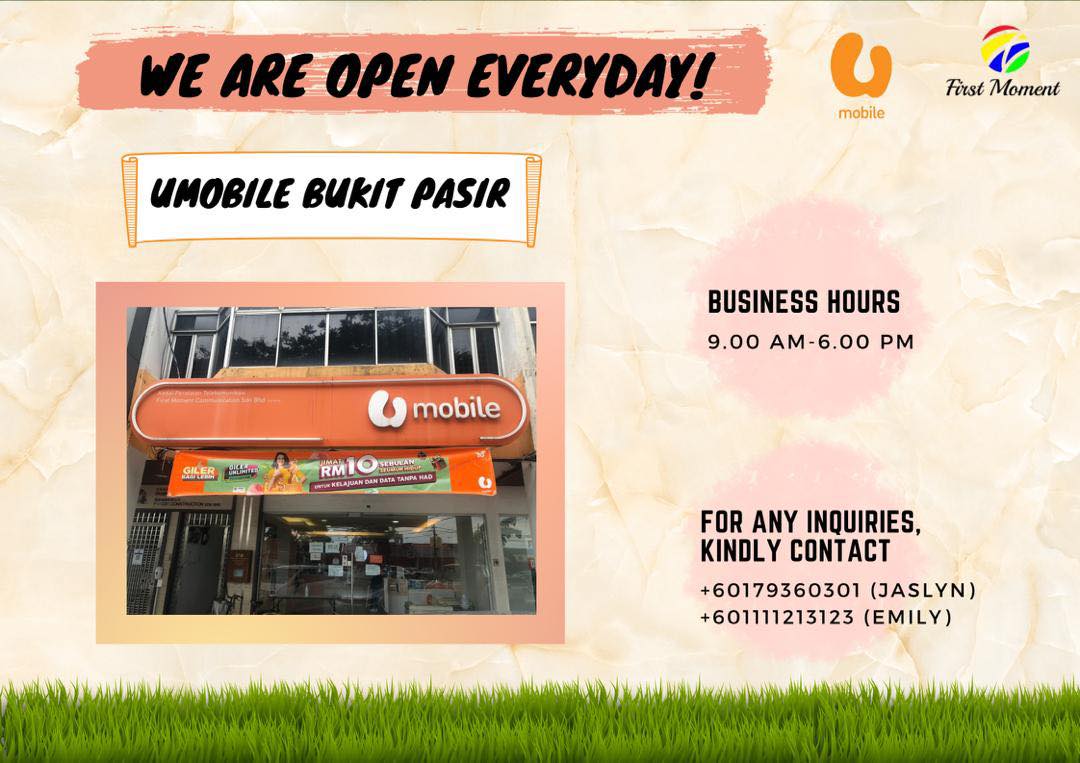 U Mobile Lotus... - U Mobile Lotus Parit Raja - First Moment