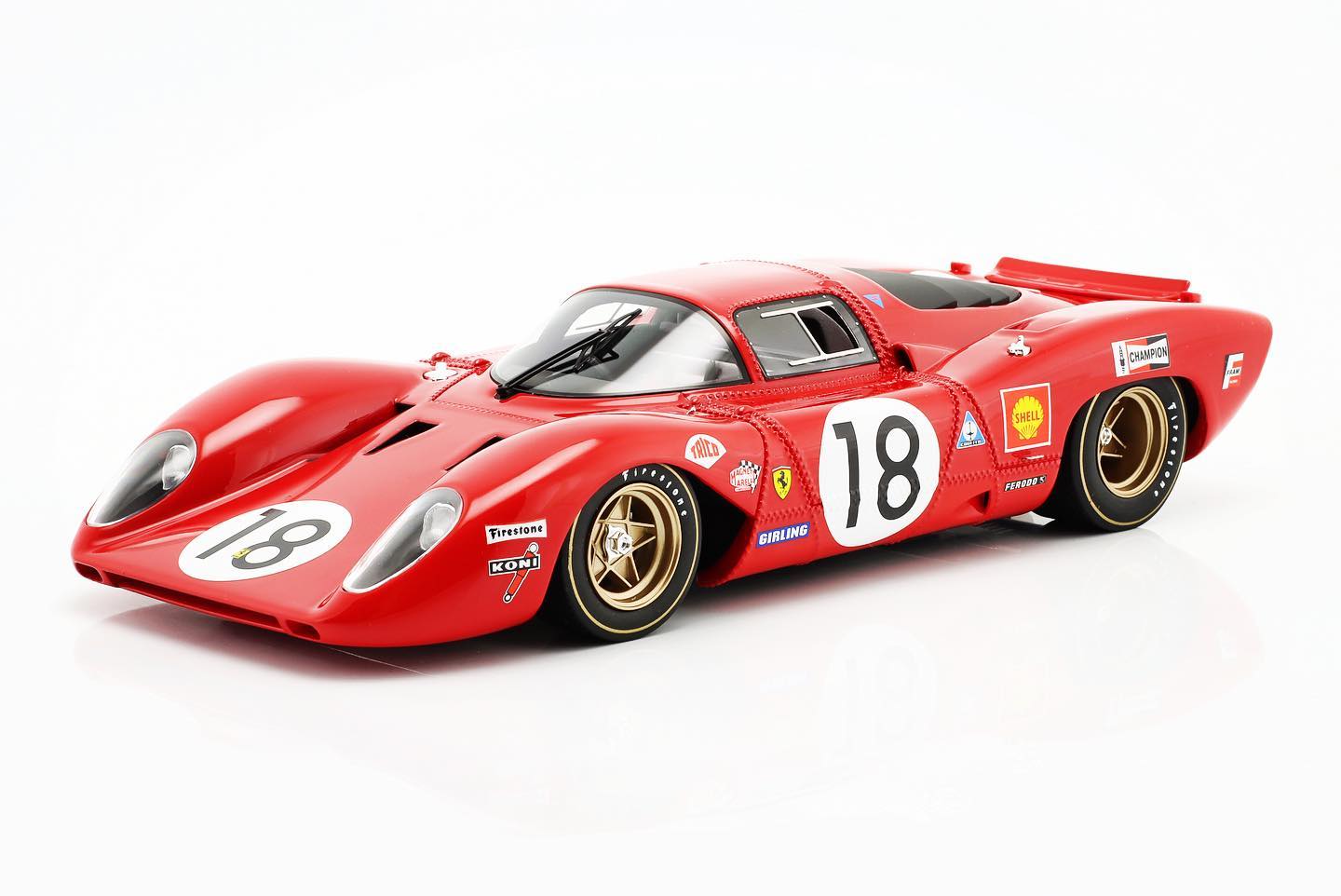 WERBUNG: New Ferrari 312 P No. 18 24h LeMans 1969 Pedro Rodríguez