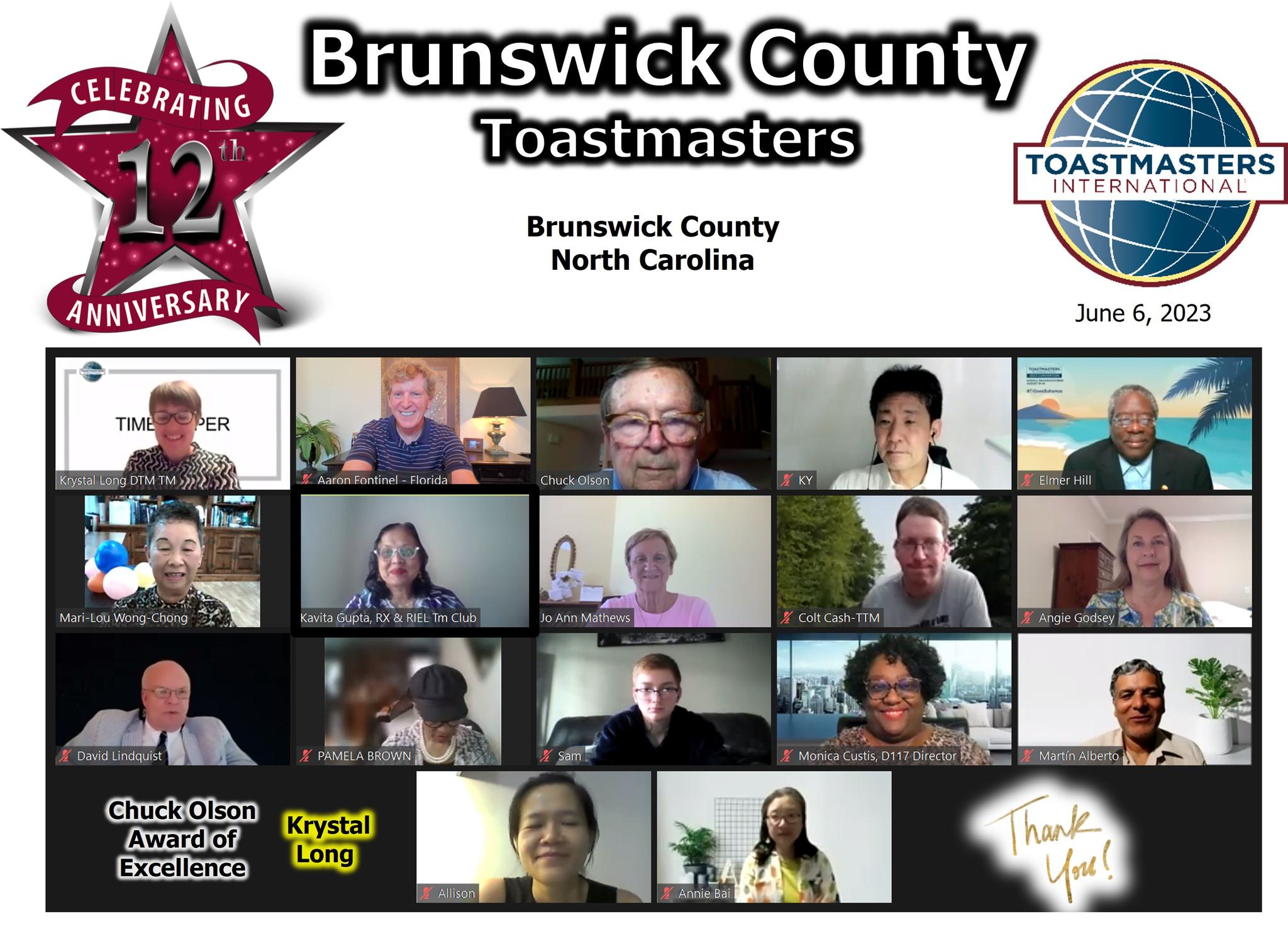 Brunswick County Toastmasters Club | Supply NC