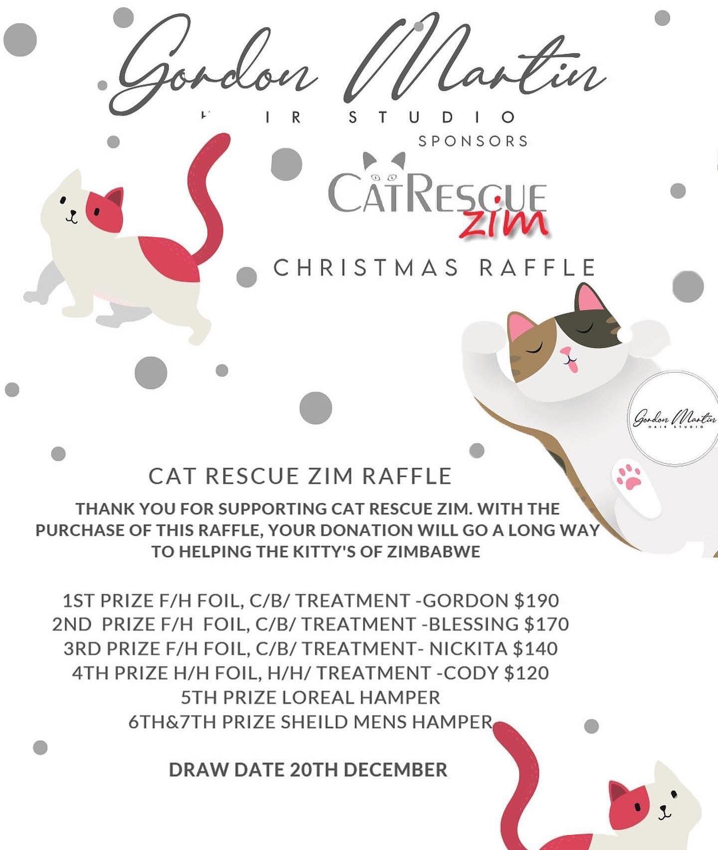 Cat Rescue Zim - 📣CHRISTMAS RAFFLE📣 From now until the 20th of December ...