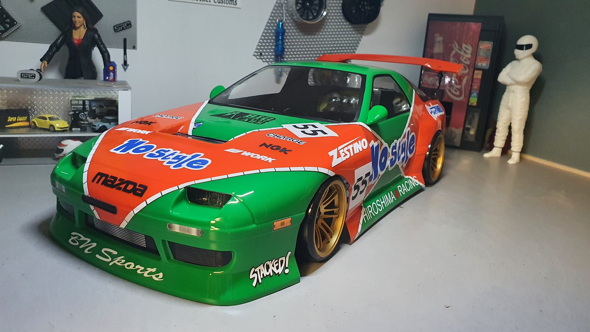 Yokomo BN Sport FC3S RX-7 RC Drift Car Body Set
