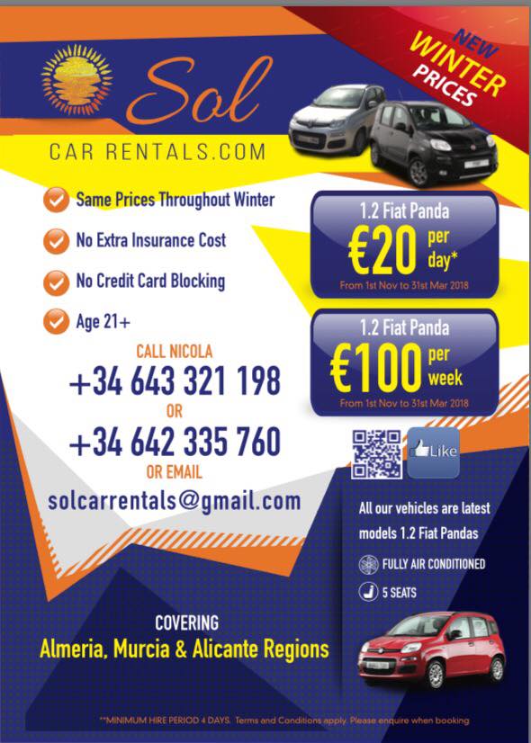 Sol Car Rentals | Arboleas