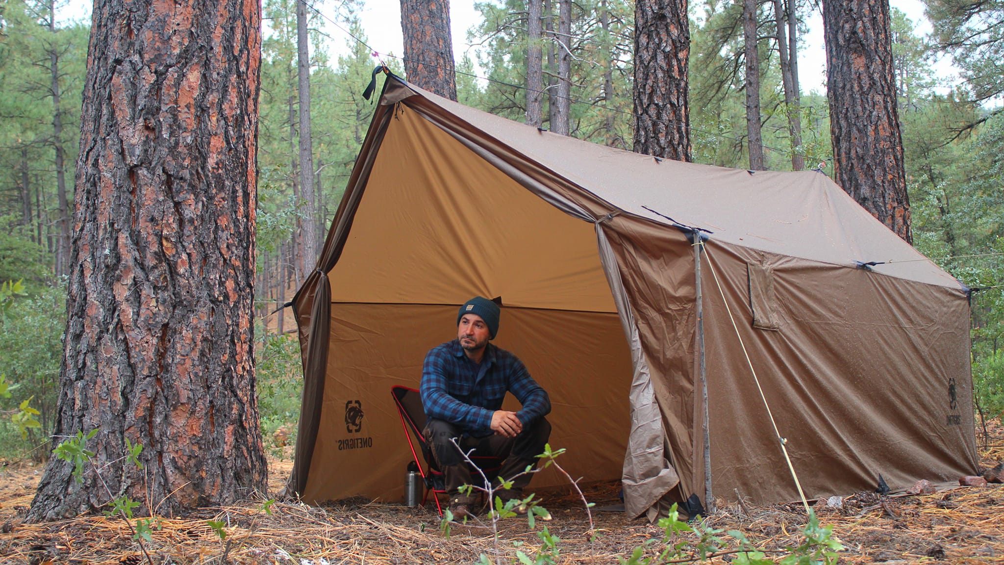 Unboxing and trial setup Onetigri Roc Shield Bushcraft Tent
