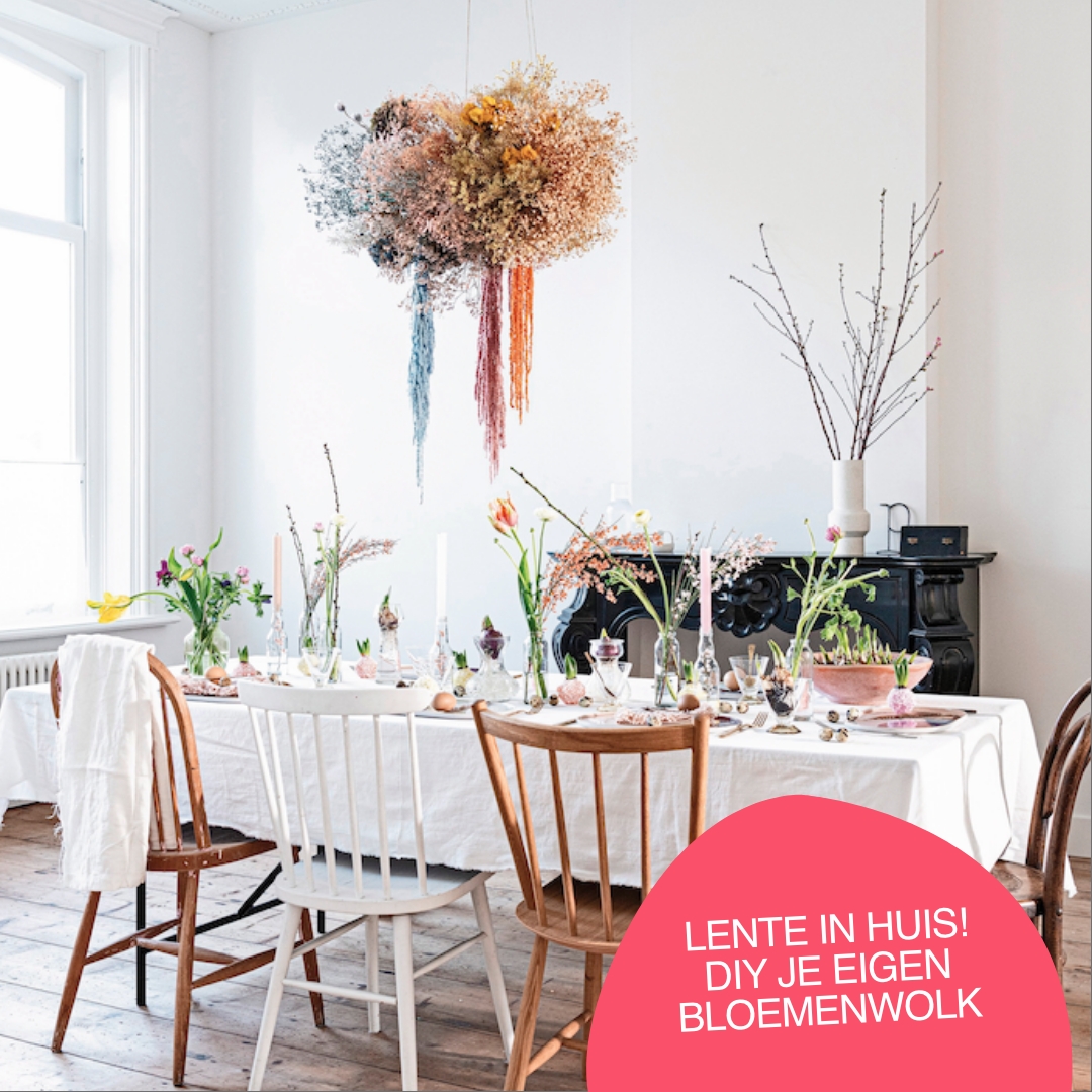Goed Gevoel - Een prachtige bloemenwolk voor boven de tafel is zo ...