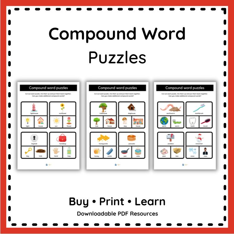 💥 Compound Word Puzzles 💥 Buy... - The Early Learning Toolbox | Facebook