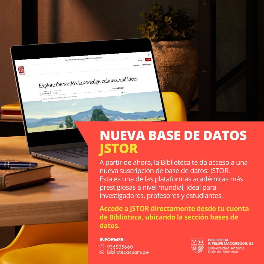 Universidad - Presentamos la nueva base de datos JSTOR, una de las ...