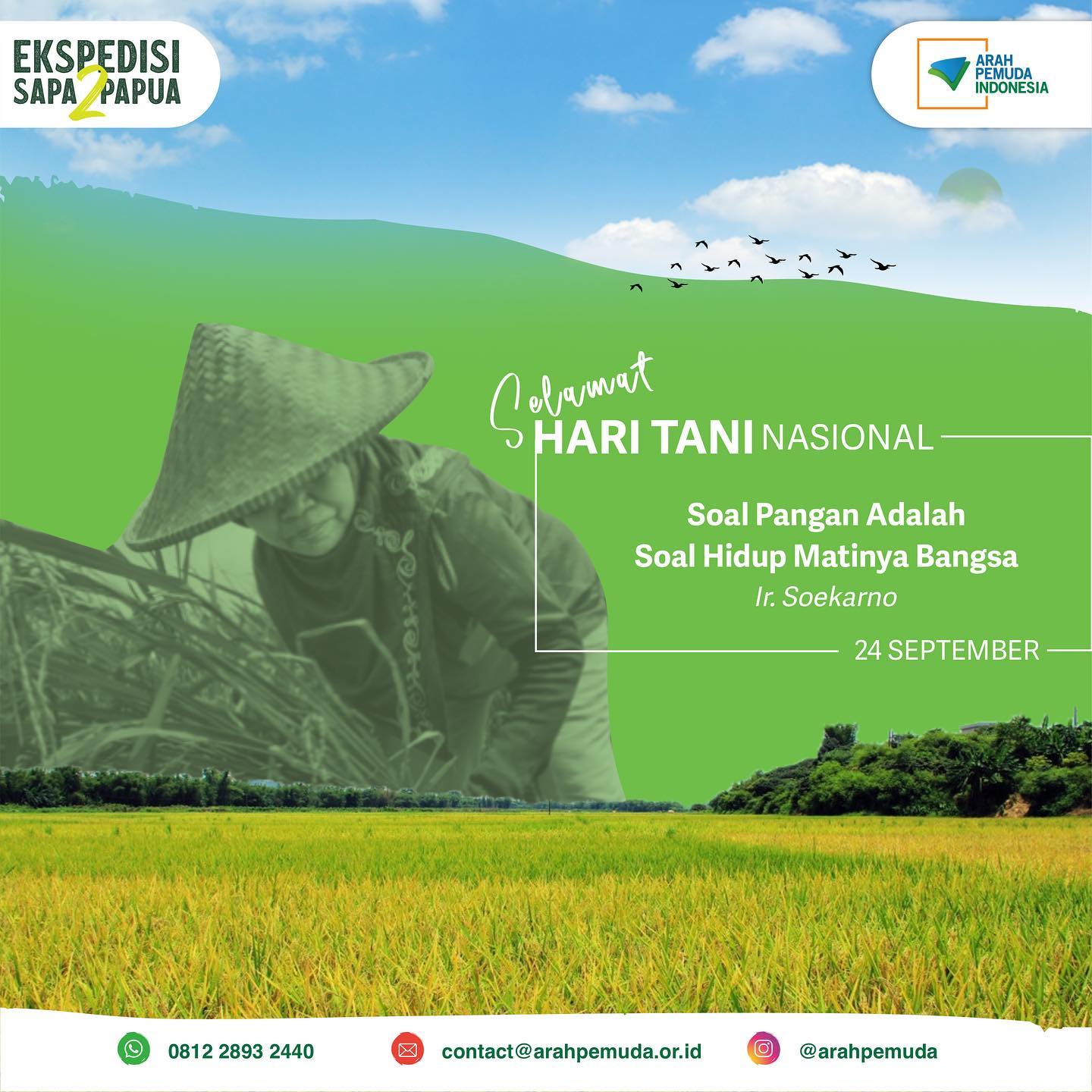 [SELAMAT HARI TANI NASIONAL]... - Yayasan Api Pengabdi Muda | Facebook