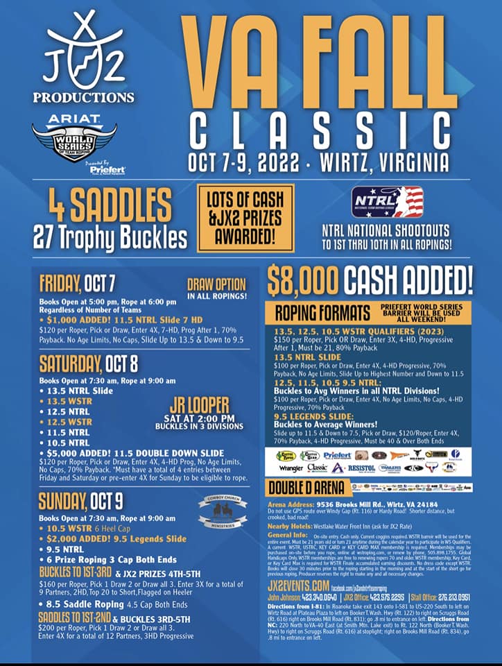 JX2 and NTRL Team Roping added... - JX2 and NTRL Team Roping