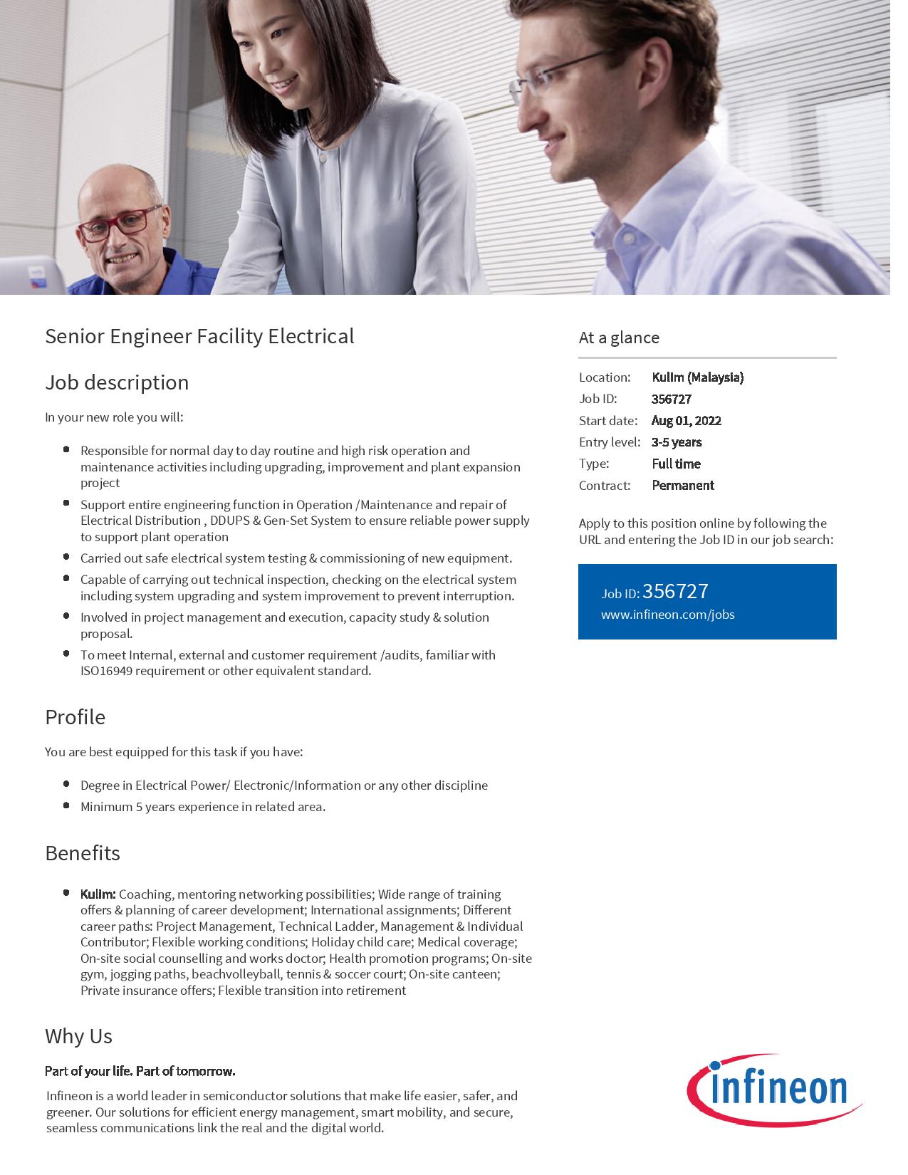 UTAR LKC FES Page - Infineon Technologies (Kulim) is recruiting for ...