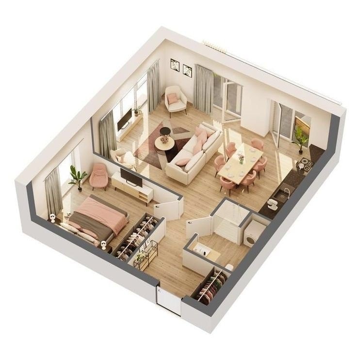 Maddy Interior - ️ 3D Floor Plan Designs 😍