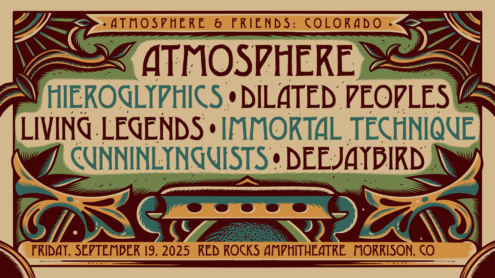 ATMOSPHERE l Red Rocks Amphitheatre l September 19, 2025