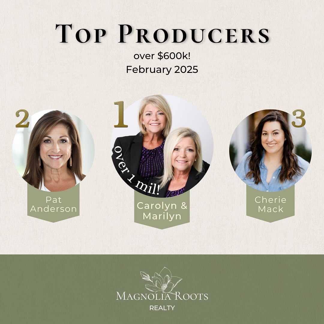 Magnolia Roots Realty - Congratulations to our Top Producing Agents ...