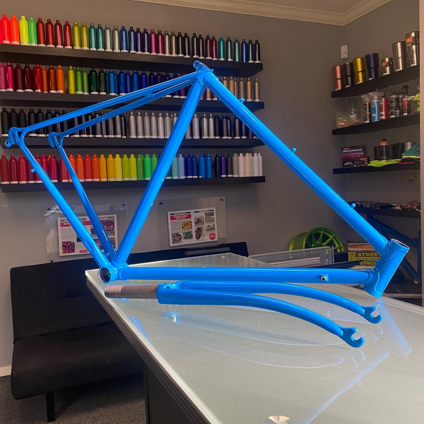 Bicycle frame refinished in... - Unit F14 Powder Coating | Facebook