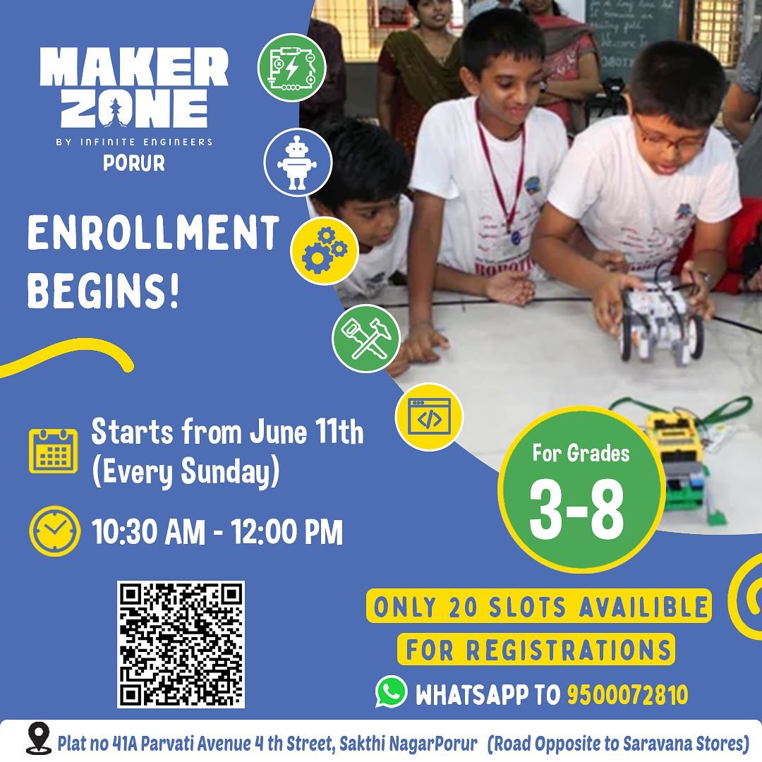 IE - *We’re back with another batch 🎉 !!* *IE Maker Zone Porur* is your ...
