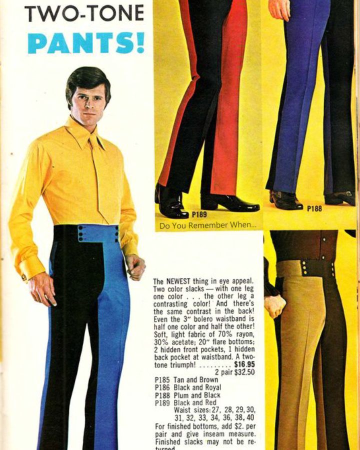 two tone pants anyone remember this phase?