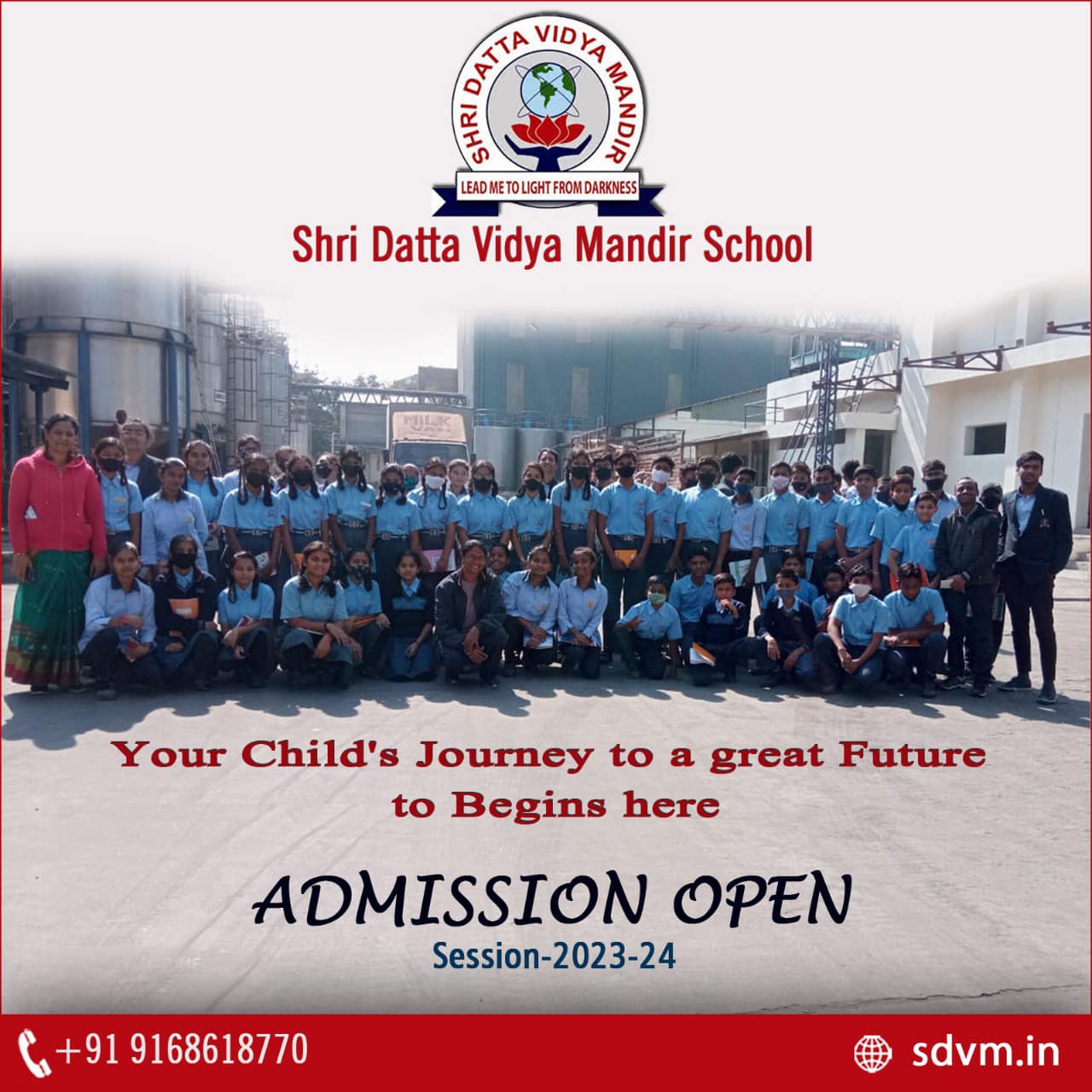 SDVM - Admission Open 2023 Class 1 to Class 9 Class 11...
