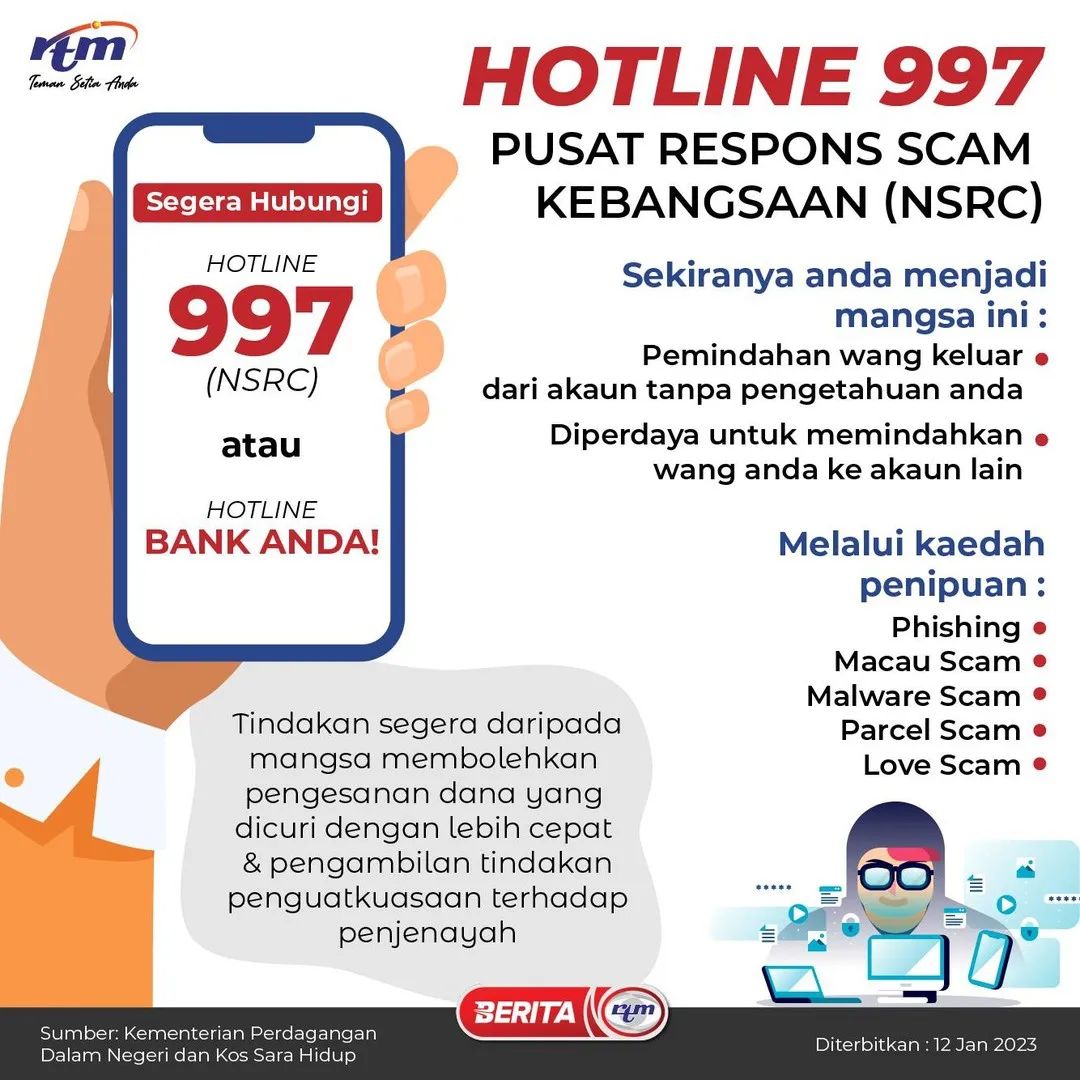 Radio Klasik - INFOGRAFIK Pusat Respons Scam Kebangsaan... | Facebook