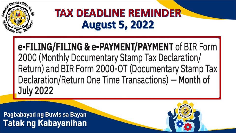 BIR RDO 99 Malaybalay City... - BIR RDO 99 Malaybalay City