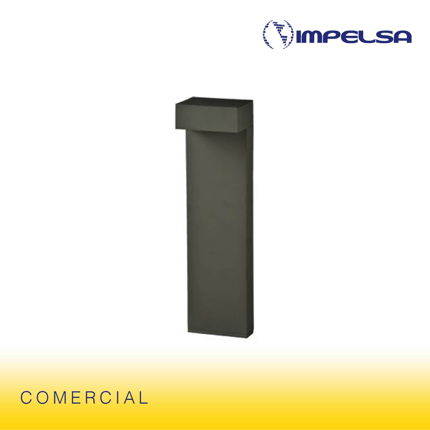 Impelsa - Lámpara Bolardo LED Slab, Material: Aluminio y...