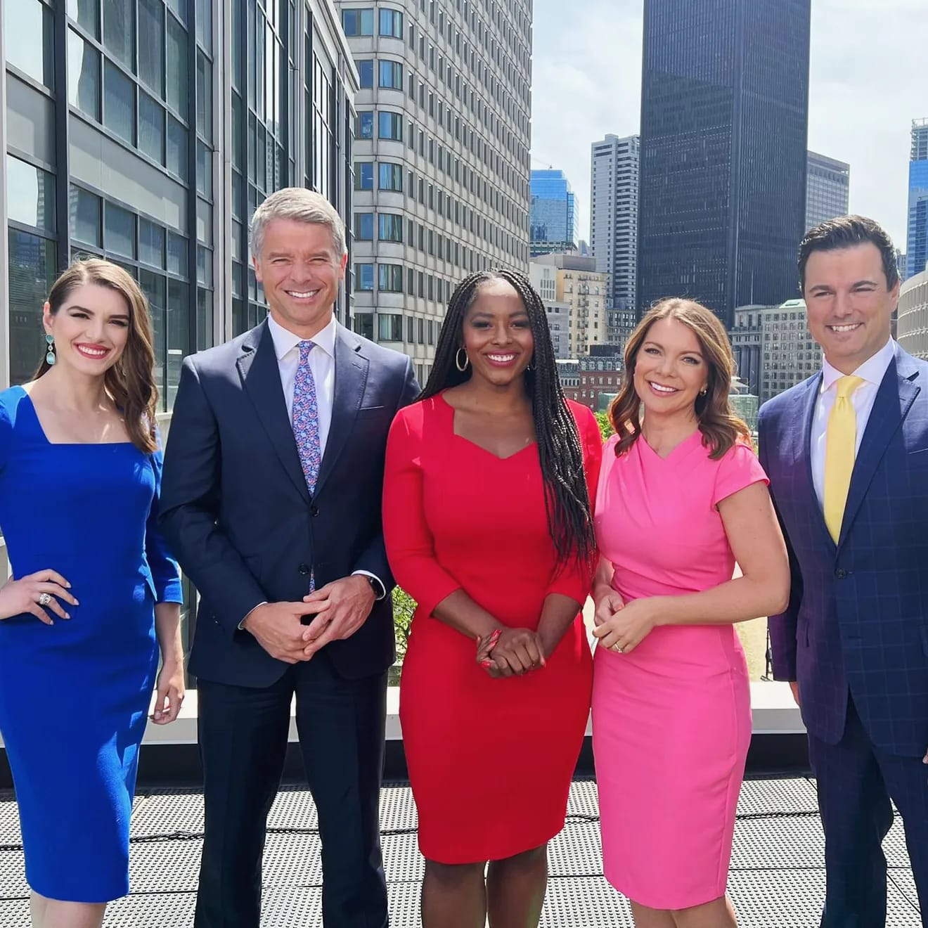Amanda - Officially one year of anchoring with these smiling faces ...