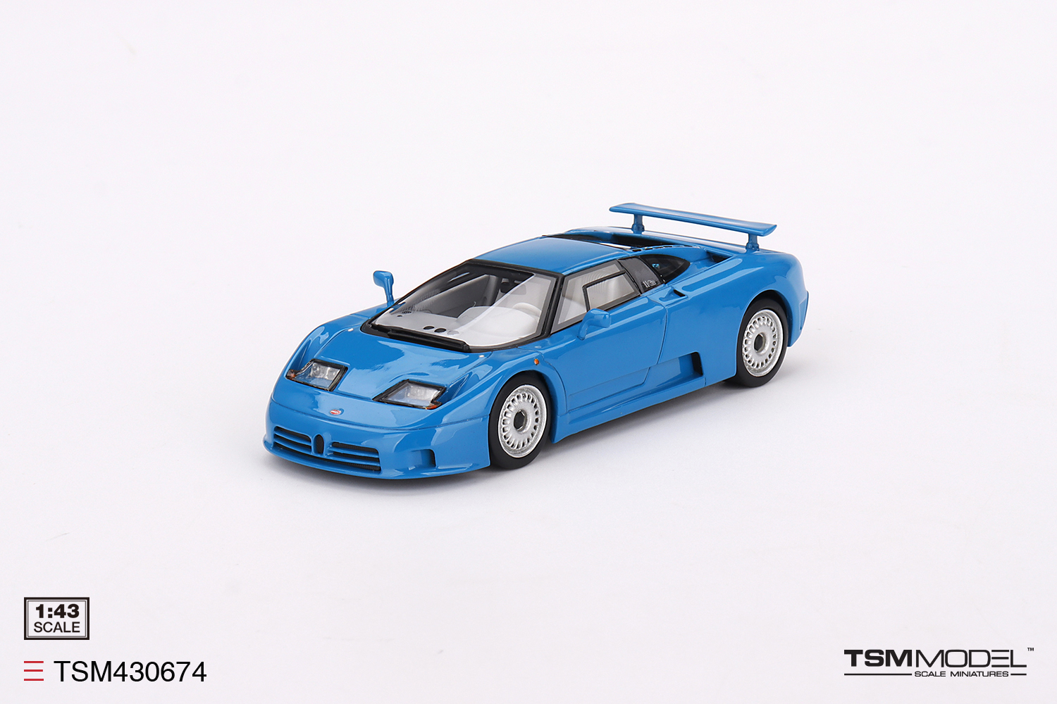 Modèle Réduit Bugatti Chiron Pur Sport 1:43 - Blanc - Marque Truescale - Neuf