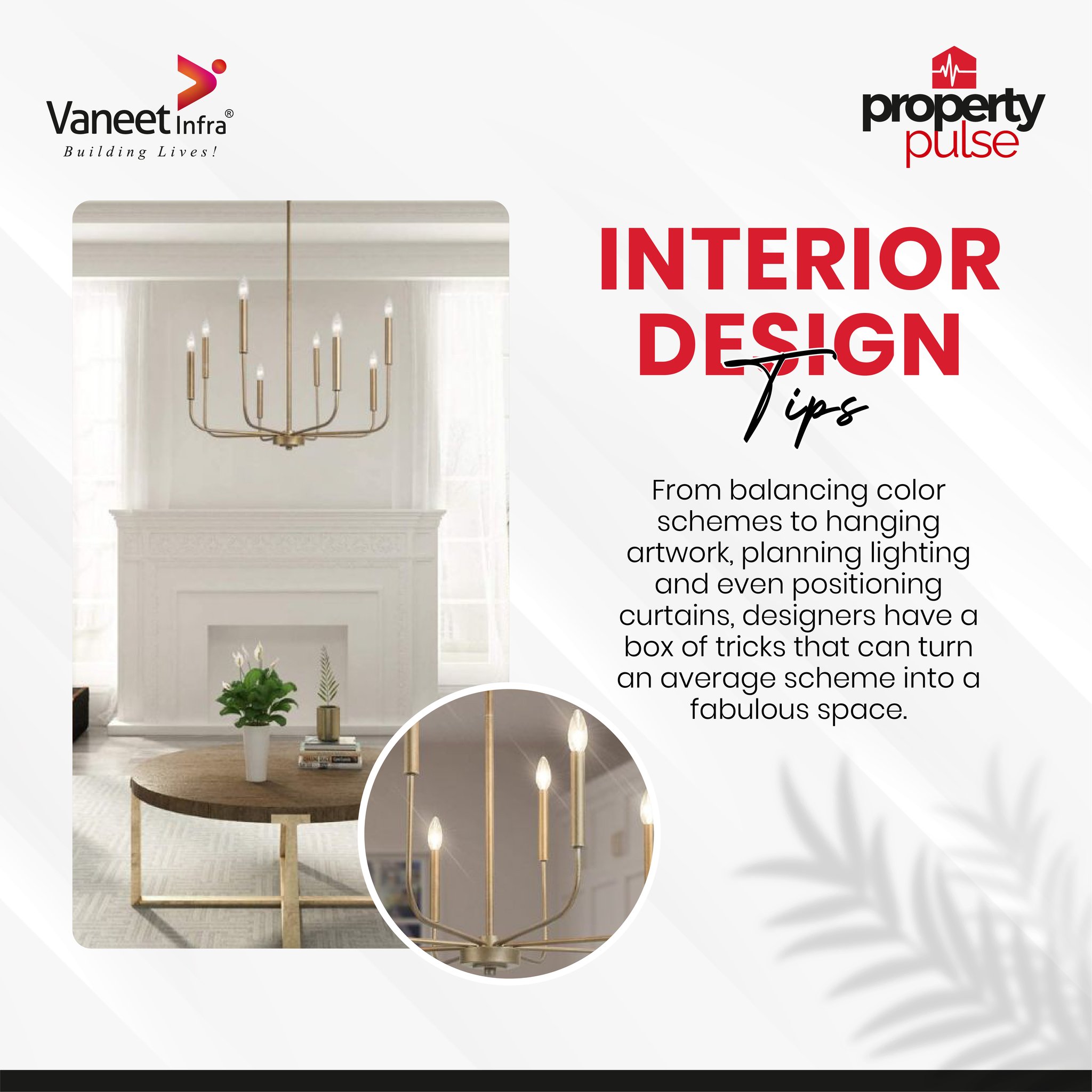 Vaneet - Quick Interior Design Tips! 🎨 Use the 60-30-10 rule for color ...