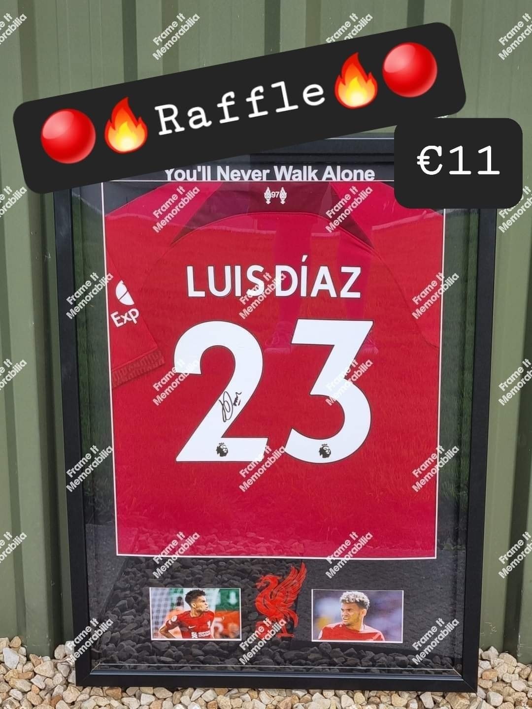🔴🔥 Luis Díaz 🔥🔴 🔴🔴Raffle🔴🔴 What a... - Frame It Memorabilia