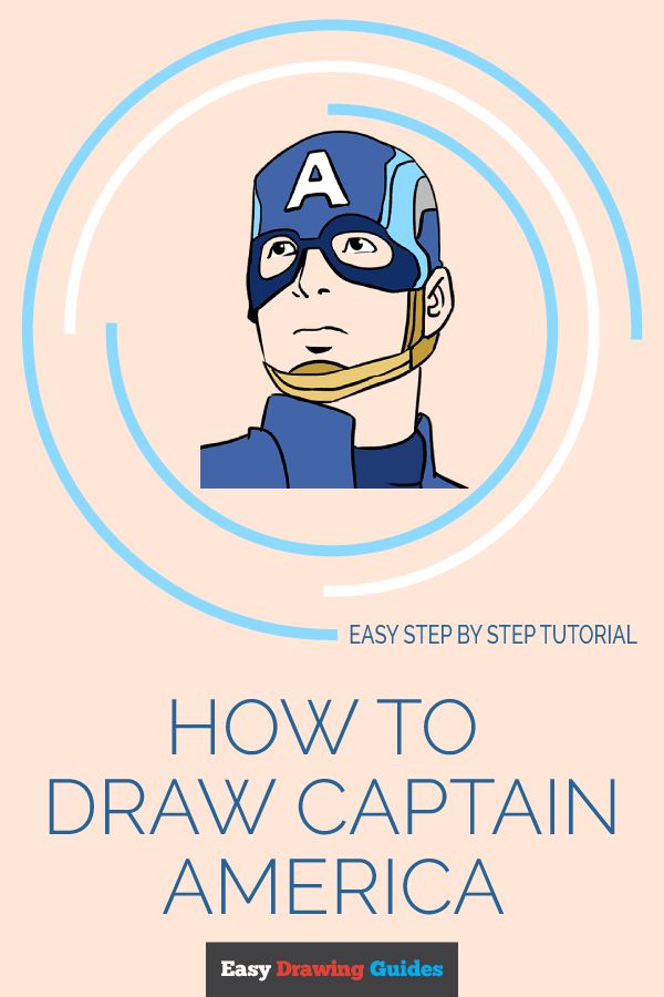 Easy Drawing Guides - Learn How to Draw Captain America: Easy Step-by ...