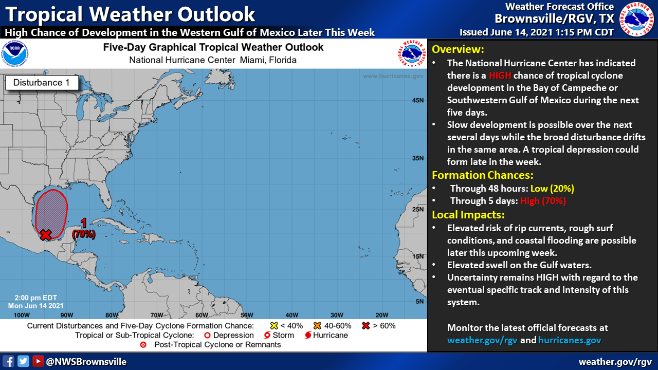 The National Hurricane Center continues to monitor an area of showers ...