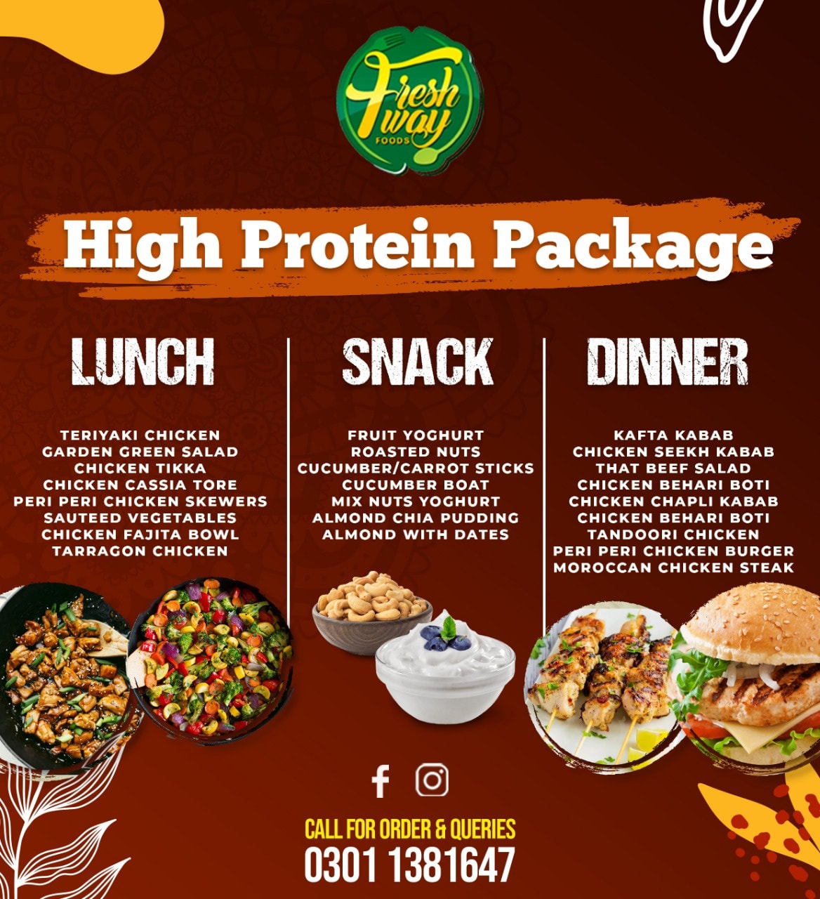 Fresh Way Foods - Our Diet Packages are full of Flavours...