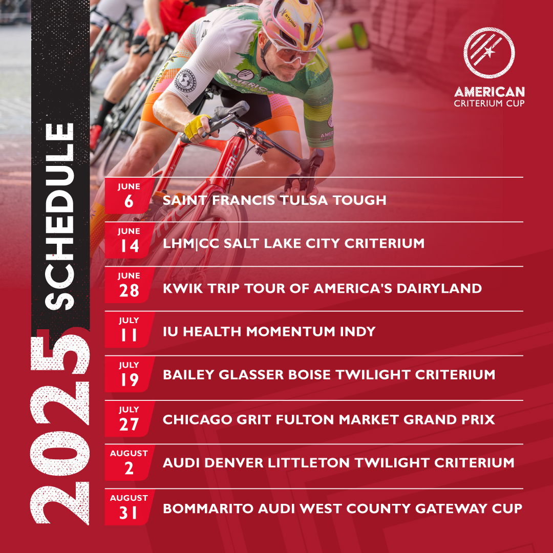 American Criterium Cup - Our 2025 series schedule is officially set! 🚲💨 ...