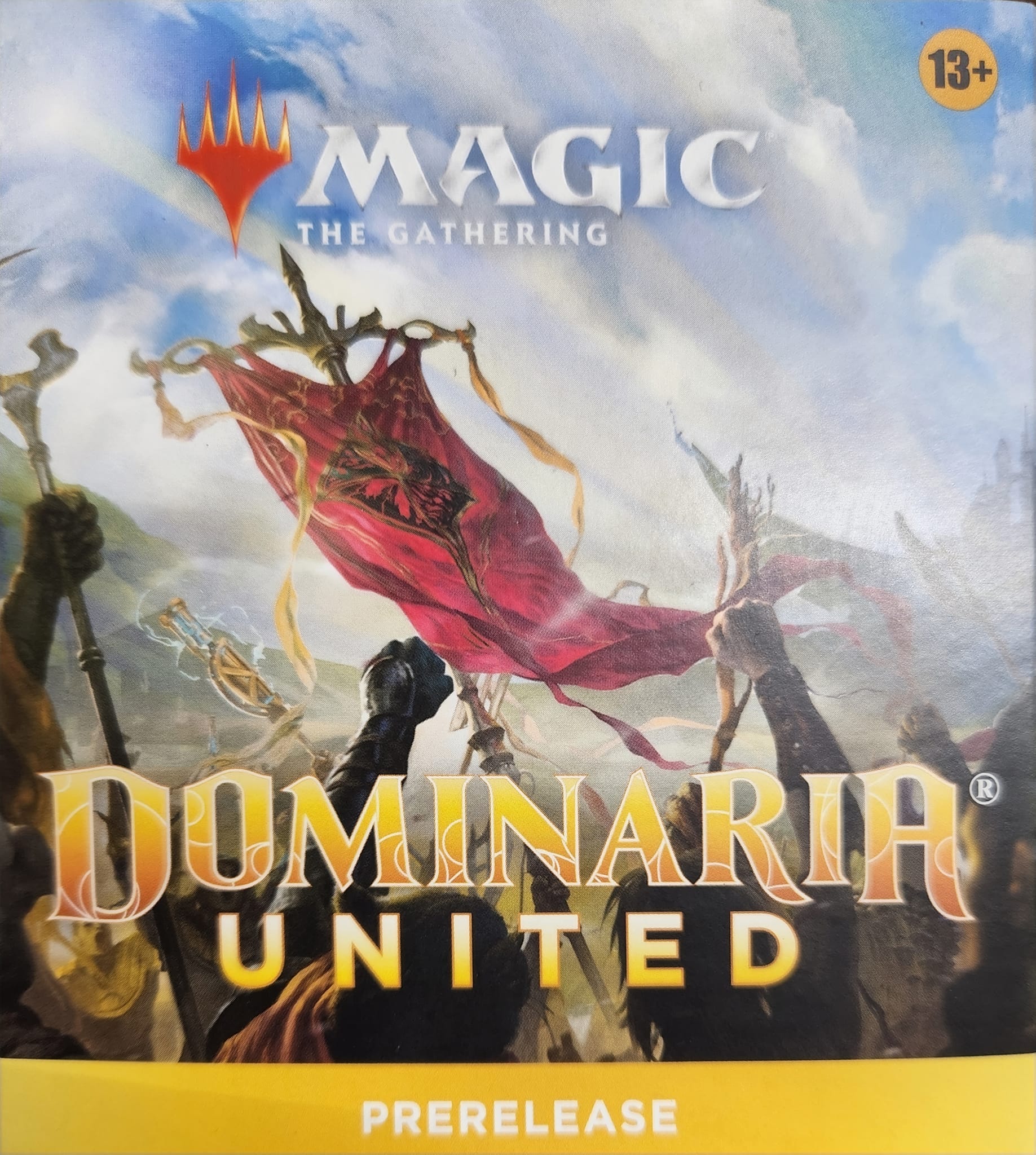 Dominaria United pre-release pack opening with rare cards