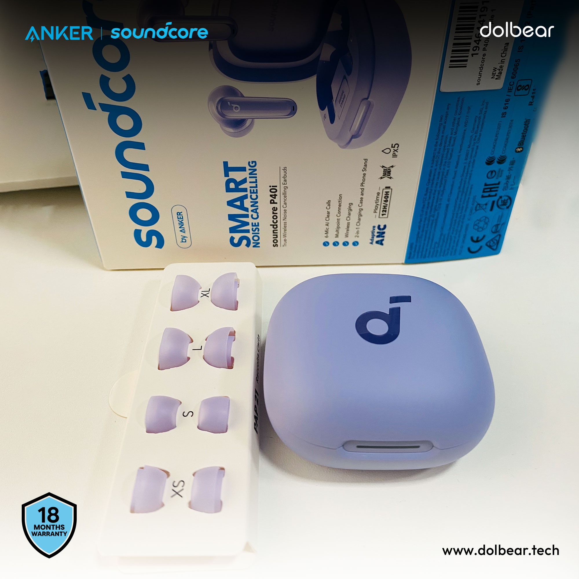 What a Perfect Purple!!! Anker soundcore P40i is now available in 