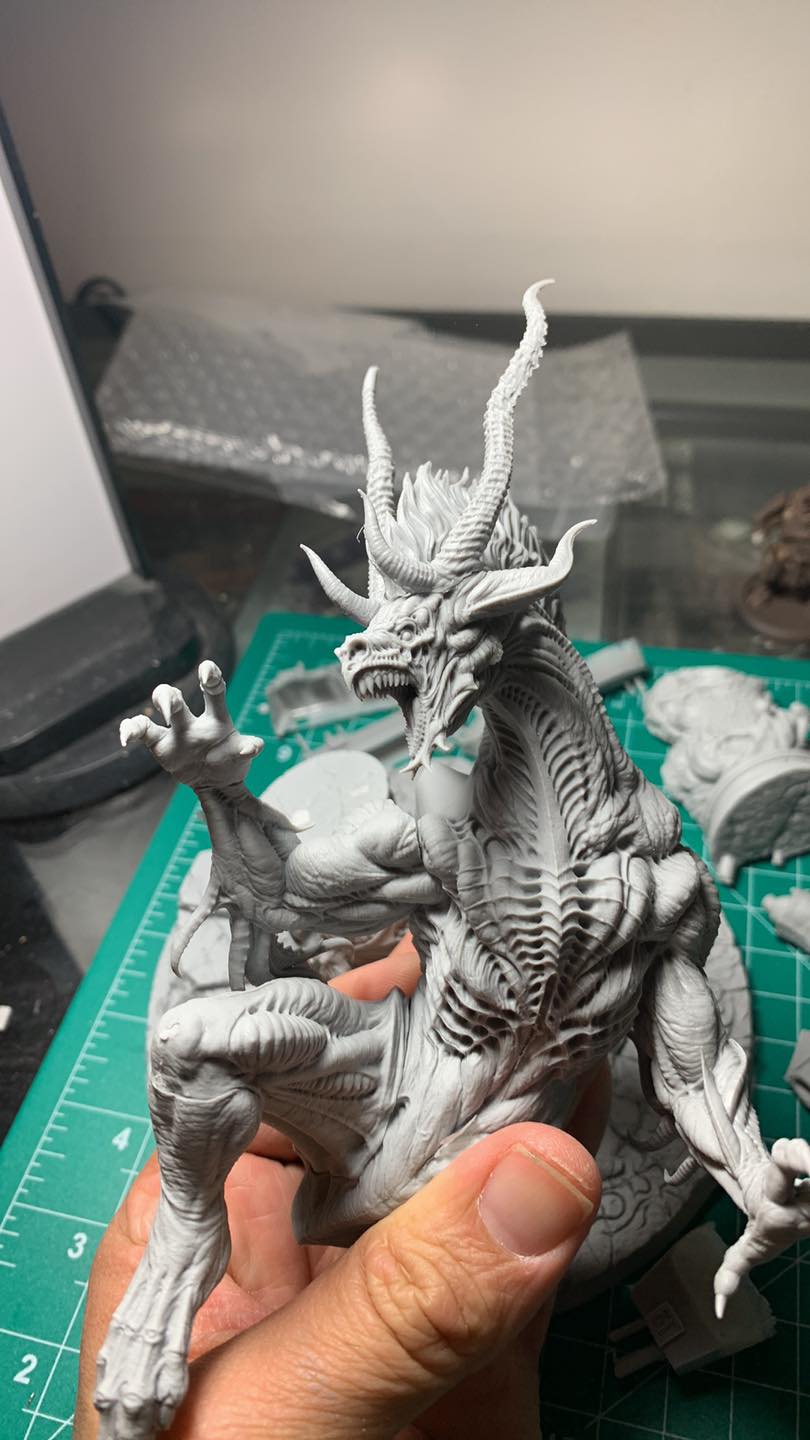 Wip of the creature caster zombie dragon.