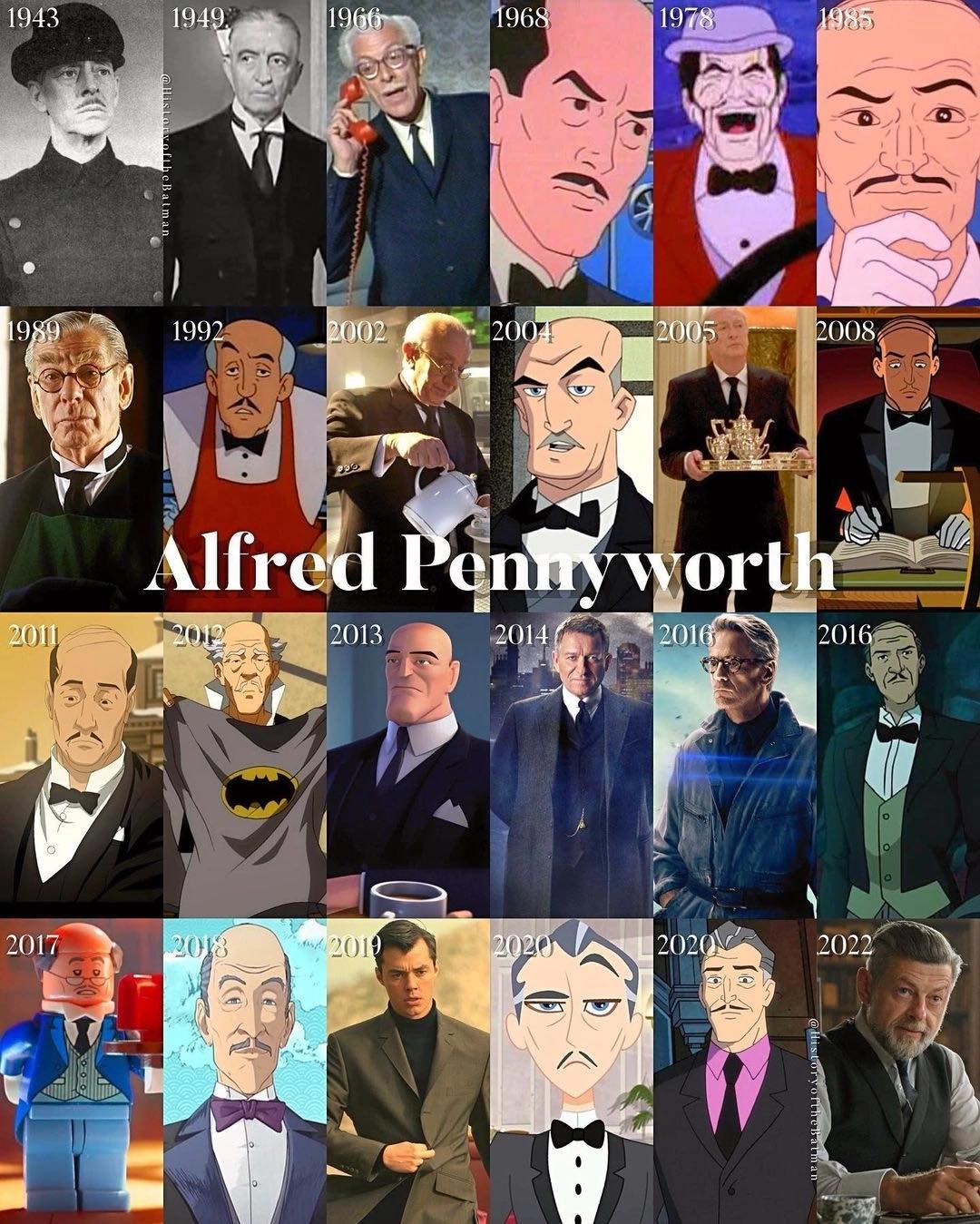 Long - Alfred Pennyworth through the years | Facebook