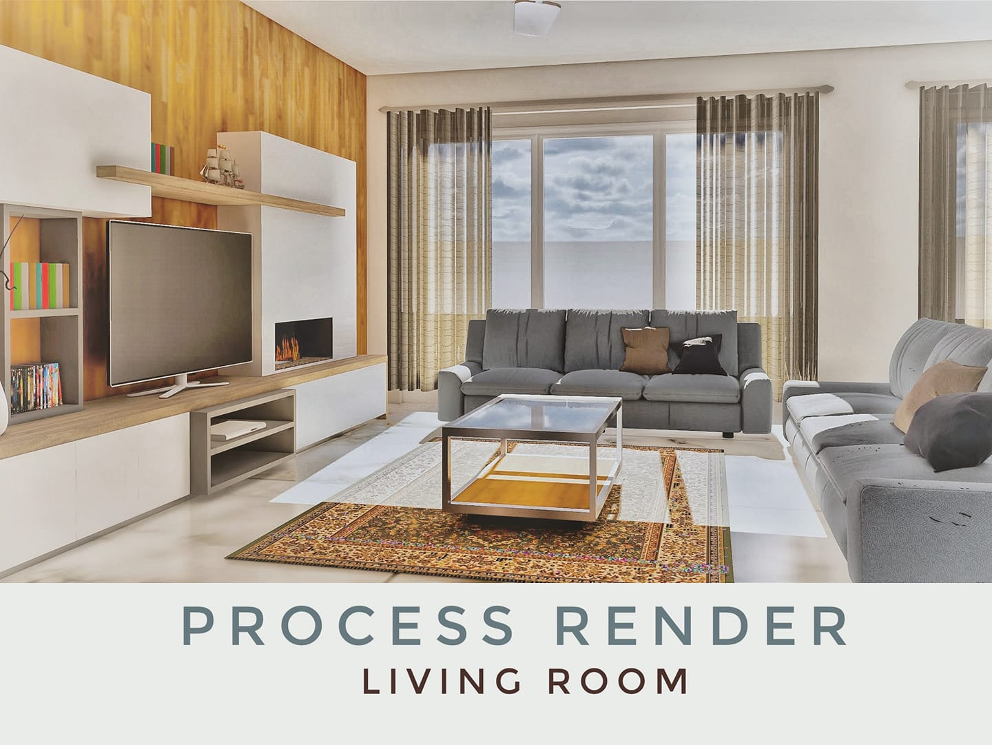 Architectural Interior Render Process... - i2i__visual_studio