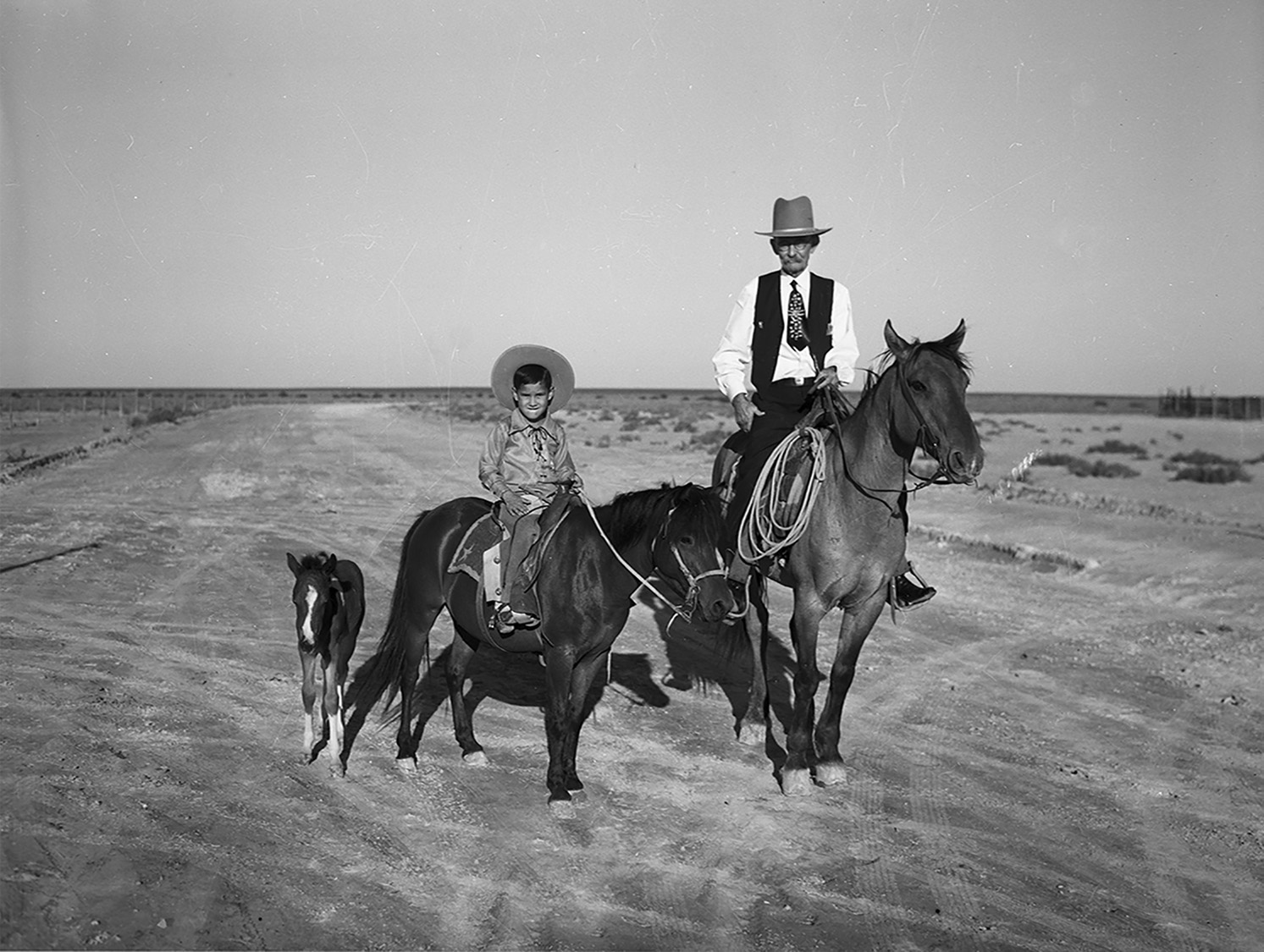 Traces - The youngest and oldest cowboys of Pecos, Texas at the 4th of ...