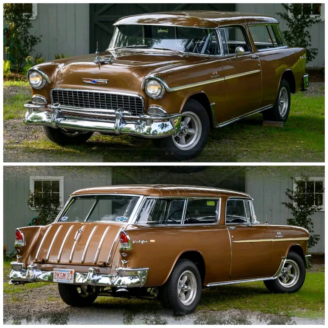 1955 Chevy Bel Air and 1955 Chevy Nomad Wagon