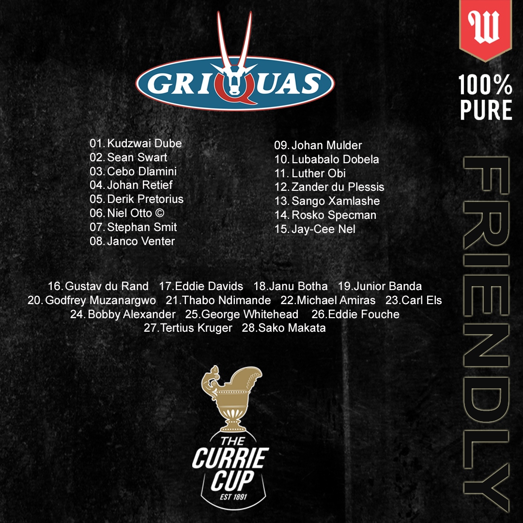 🔵TEAM ANNOUNCEMENT ! 🏈 Windhoek... - Griquas Rugby - G.W.R.U. | Facebook