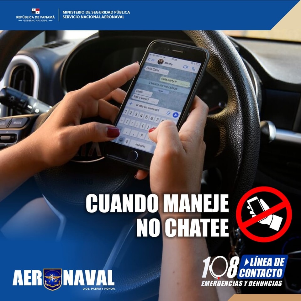 📢 Recuerda, si vas a manejar no... - Aeronaval Panamá | Facebook