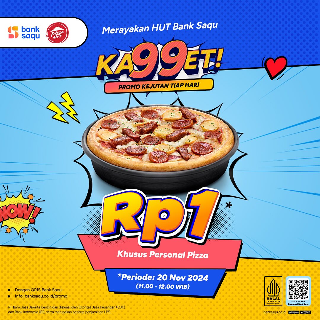 Bank Saqu - TADA!!! Siap-siap untuk hunting promo Rp 1 ke... | Facebook